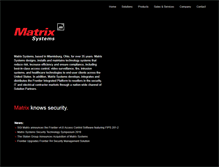 Tablet Screenshot of matrixsys.com